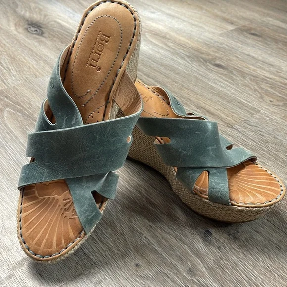 Born Leather Sandals Size 6 - Picture 4 of 13